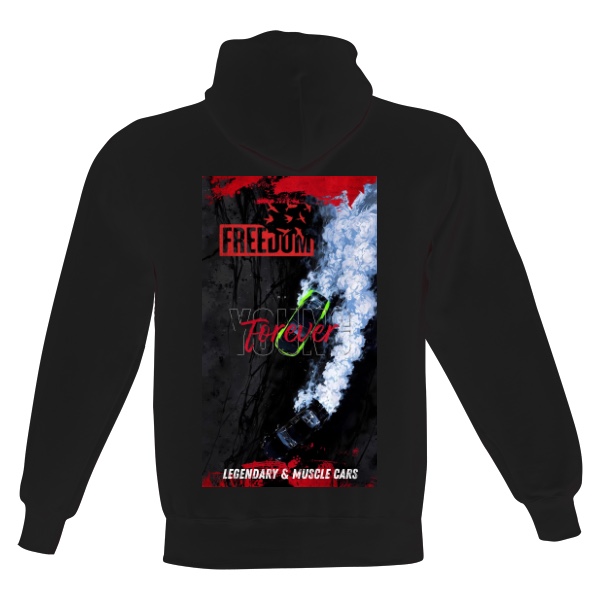 Pánská mikina s kapucí s potiskem Freedom